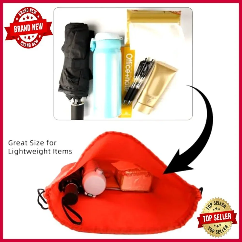 Nylon Drawstring Backpack Gym Bag Sport Travel Team 16.5x13.3